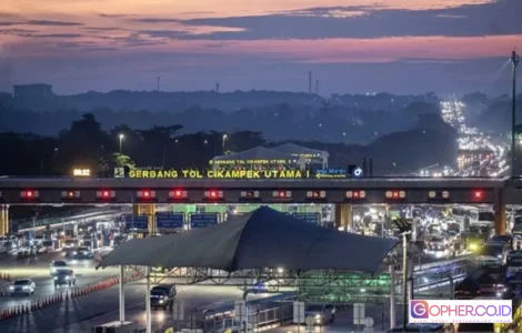 ETLE Drone Pantau Tol Cikampek