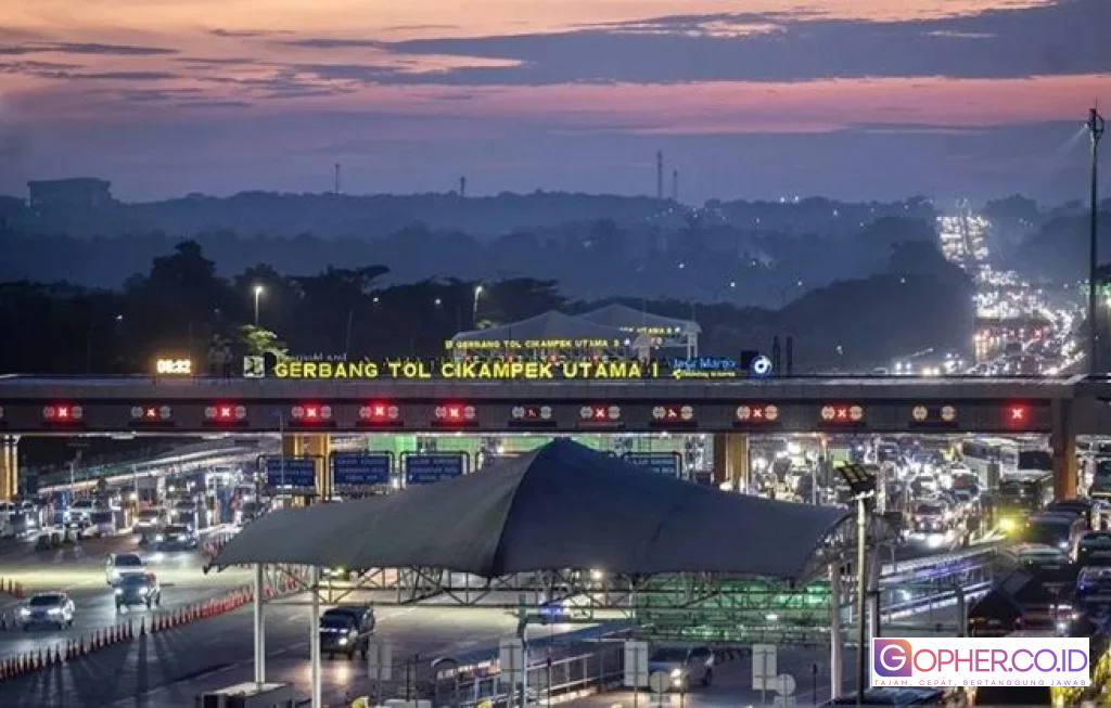 ETLE Drone Pantau Tol Cikampek