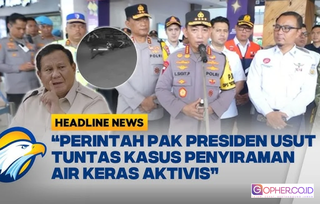 Kapolri Usut Kasus Penyiraman Air Keras