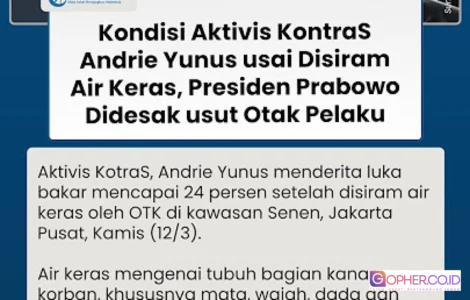 kondisi mata kanan aktivis KontraS