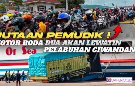 pemudik motor Pelabuhan Ciwandan