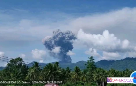 Gunung Dukono Ditutup Pendaki
