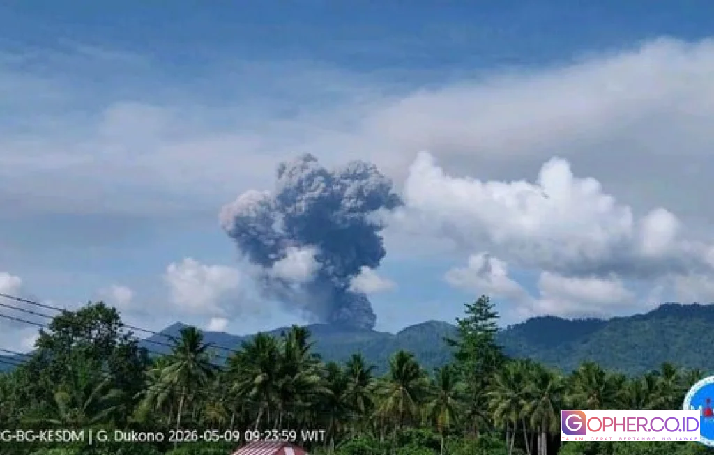 Gunung Dukono Ditutup Pendaki
