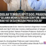 Prabowo Tenangkan Warga Dolar